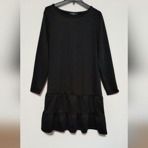 New Black Ruffle Dress / Size 2X